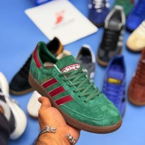 Alternative view of Spezial Classic Suede Gum Sole Sneakers - Green
