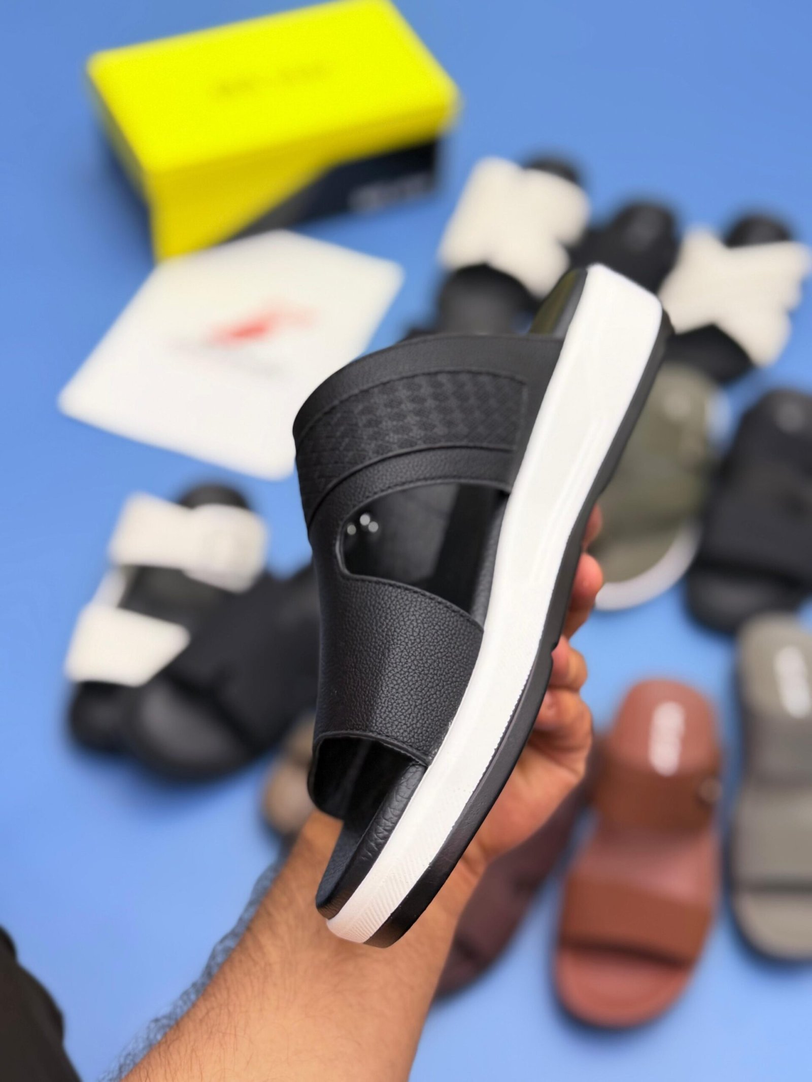 MS STAR MEDICATED CHAPPAL - Black - Image 4
