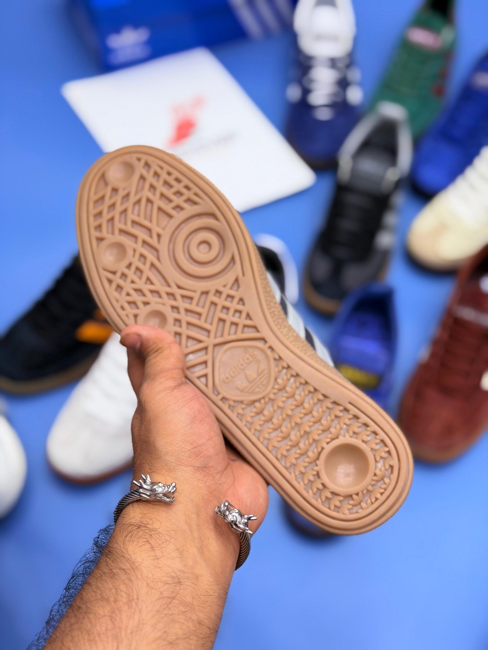 Spzl Classic Suede Gum Sole Sneakers - Green - Image 4