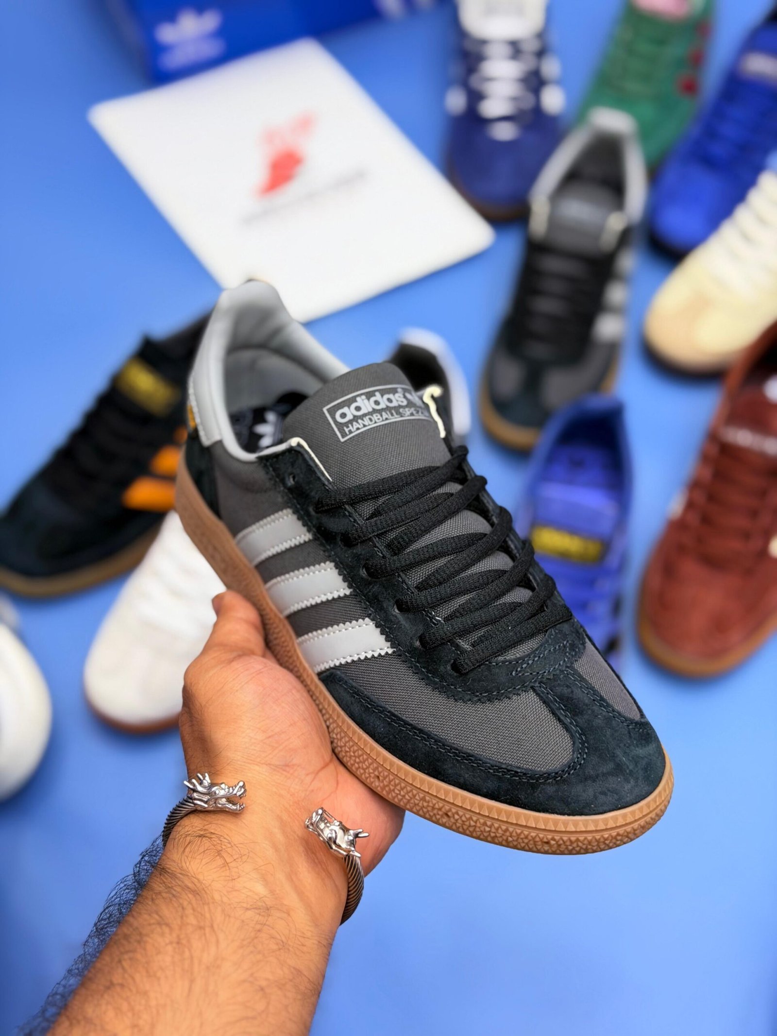 Spzl Classic Suede Gum Sole Sneakers - Green - Image 2