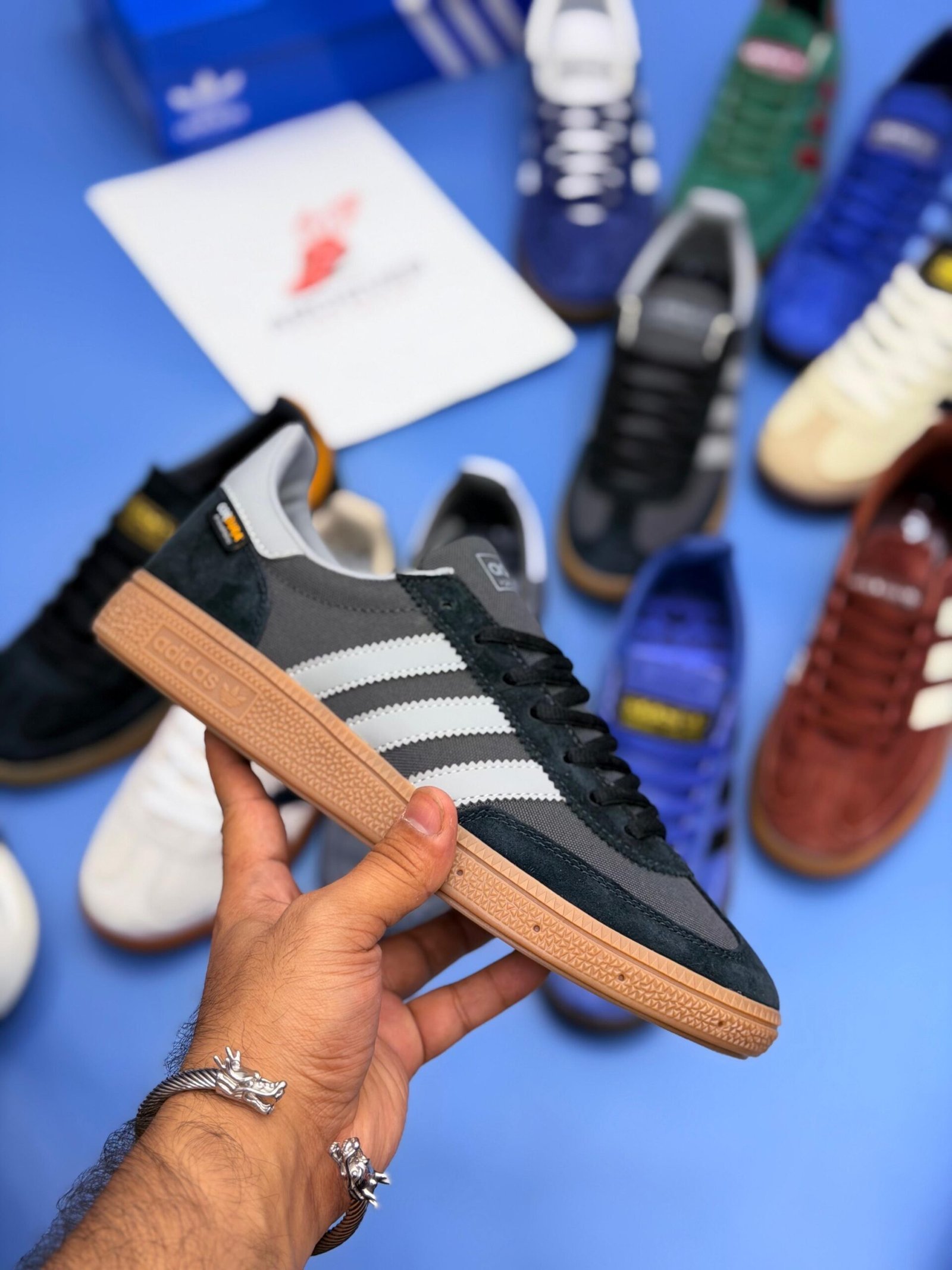 Spzl Classic Suede Gum Sole Sneakers - Green