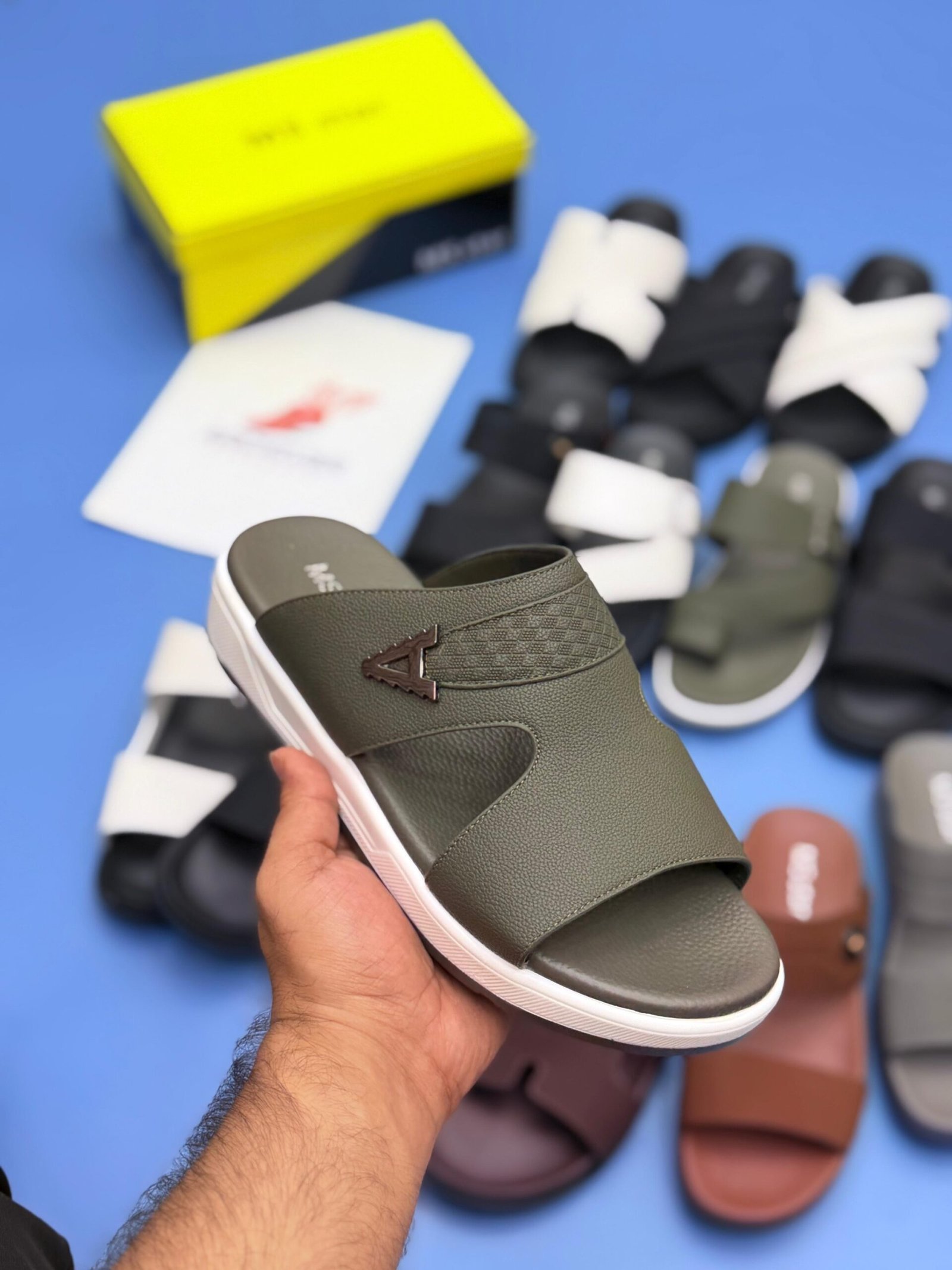 MS STAR MEDICATED CHAPPAL -Green