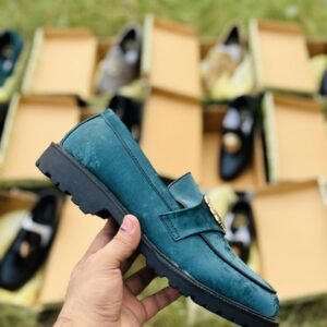 Alternative view of Baleniour  Suede Loafer-Royal Green